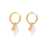 Livy Freshwater Pearl Earring Gold